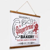 Oma's peperkoekbakkerij hangend wandkleed (Gebogen)