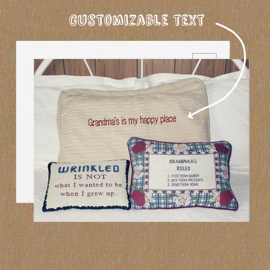 Oma's Plaats Aanpasbaar Briefkaart