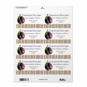 Oma's pruimenjam potje label (aanpassen) (Full Sheet)