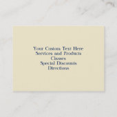 Oma's Quilt Border Aangepast Visitekaartje (Achterkant)