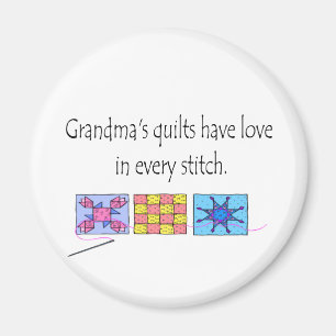 Oma's Quilts T-shirts en Gifts. Magneet