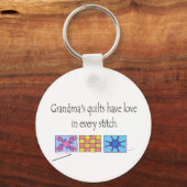 Oma's Quilts T-shirts en Gifts. Sleutelhanger (Voorkant)