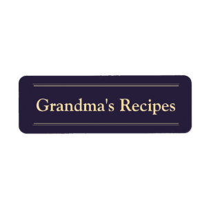 Oma's Recepten Etiket