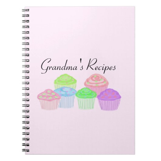 Oma's Recepten - Geglazuurde Cupcakes Notitieboek (Voorkant)