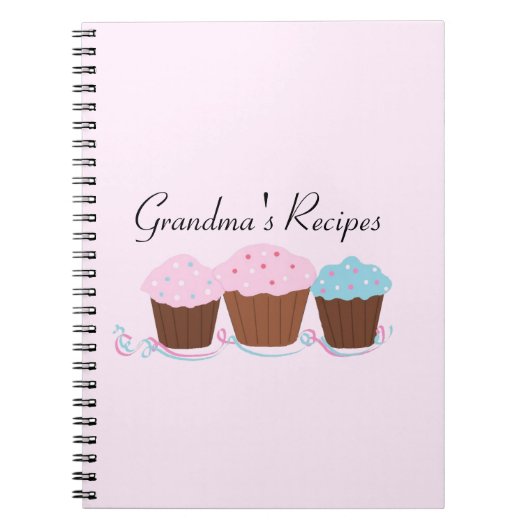 Oma's Recepten - Geglazuurde Cupcakes Notitieboek (Voorkant)