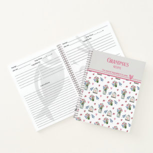 Oma's recepten Roze Coneflowers Patroon Notitieboek