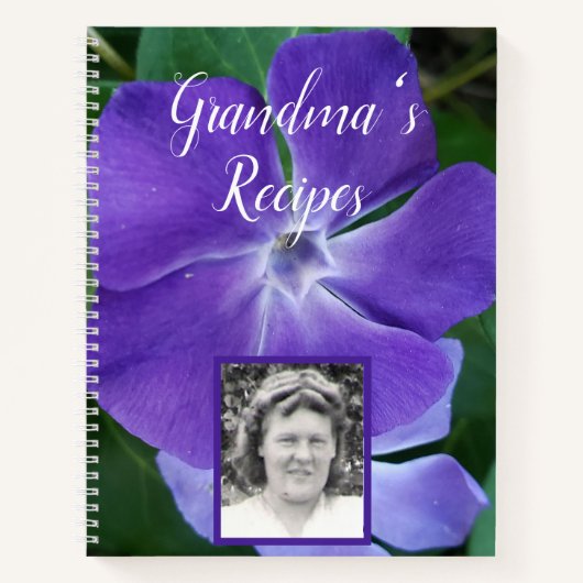Oma's Recipe Book Periwinkle | Foto van oma Notitieboek (Voorkant)