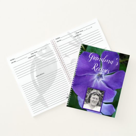 Oma's Recipe Book Periwinkle | Foto van oma Notitieboek (Binnen)