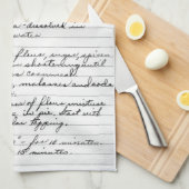 Oma's Recipe Towel Theedoek (Quarter Fold)