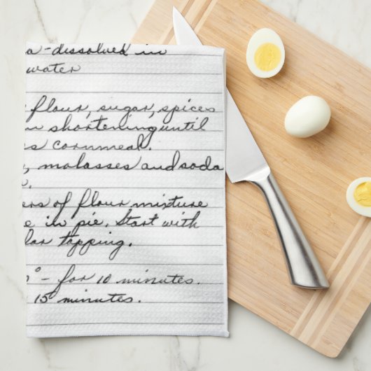 Oma's Recipe Towel Theedoek (Quarter Fold)