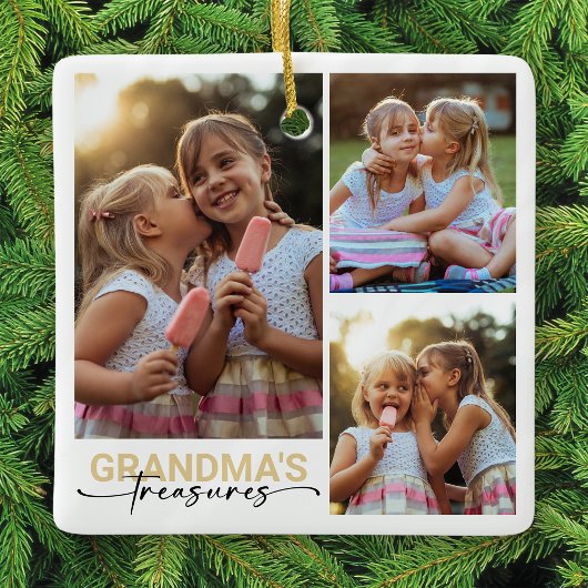 Oma's Schatten Foto Keepsake Keramisch Ornament
