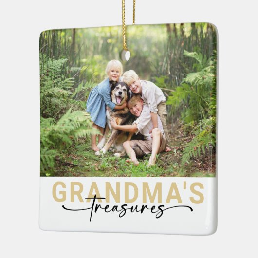 Oma's Schatten Foto Keepsake Keramisch Ornament (Links)