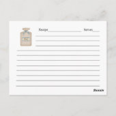 Oma's Secret Recepten Recept Kaart (Achterkant)