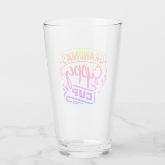 Oma's sippy cup grappig glas (Achterkant)