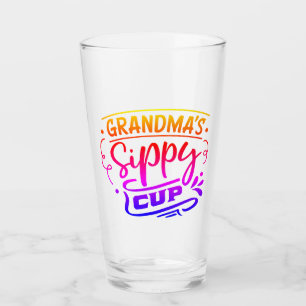 Oma's sippy cup grappig glas