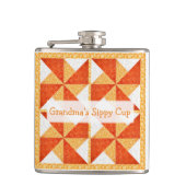 Oma's Sippy Cup Quilt Look Heupfles (Voorkant)