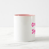 Oma's sippy cup tweekleurige koffiemok (Center)