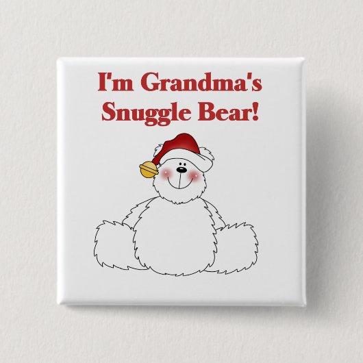 Oma's Snuggle Beer Tshirts en geschenken Vierkante Button 5,1 Cm (Voorkant)