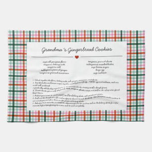 Oma's speciale recept kerstcadeau theedoek