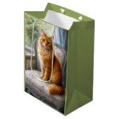 Oma's Stoel, Kat Medium Cadeauzakje (Voorkant Gekanteld)