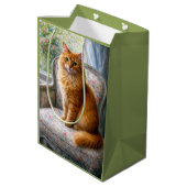 Oma's Stoel, Kat Medium Cadeauzakje (Achterkant Gekanteld)
