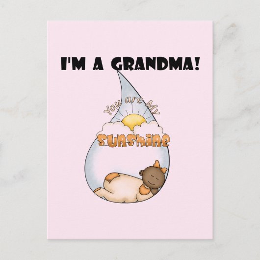 Oma's Sunshine-Afrikaans Amerikaans Meisje Briefkaart (Voorkant)