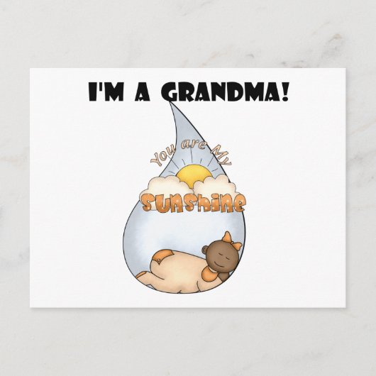 Oma's Sunshine-Afrikaans Amerikaans Meisje Briefkaart (Voorkant)