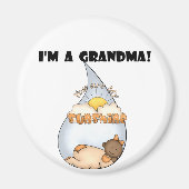 Oma's Sunshine-Afrikaans Amerikaans Meisje Magneet (Voorkant)