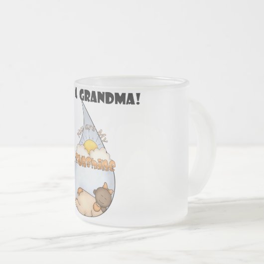 Oma's Sunshine-Afrikaans Amerikaans Meisje Matglas Koffiemok (Voorkant rechts)