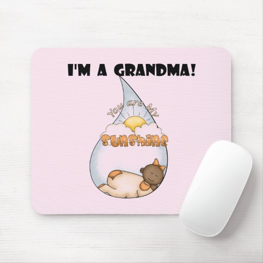 Oma's Sunshine-Afrikaans Amerikaans Meisje Muismat (Met muis)