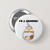 Oma's Sunshine-Afrikaans Amerikaans Meisje Ronde Button 5,7 Cm (Voorkant /achterkant)