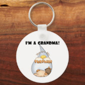 Oma's Sunshine-Afrikaans Amerikaans Meisje Sleutelhanger (Voorkant)