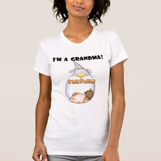 Oma's Sunshine-Afrikaans Amerikaans Meisje T-shirt (Voorkant)