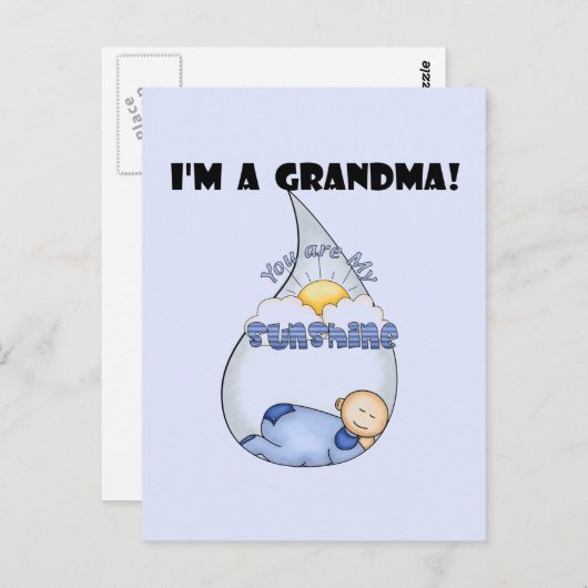 Oma's Sunshine-Boy T-shirts en geschenken Briefkaart (Voorkant / Achterkant)