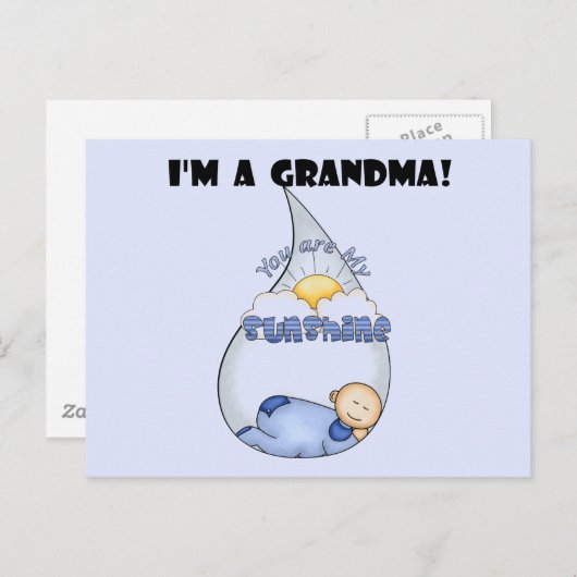 Oma's Sunshine-Boy T-shirts en geschenken Briefkaart (Voorkant / Achterkant)