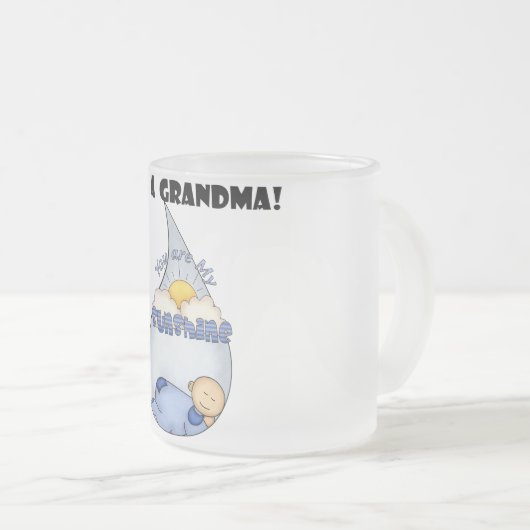 Oma's Sunshine-Boy T-shirts en geschenken Matglas Koffiemok (Voorkant rechts)