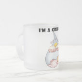 Oma's Sunshine - Meisje Tshirts en geschenken Matglas Koffiemok (Voorkant links)