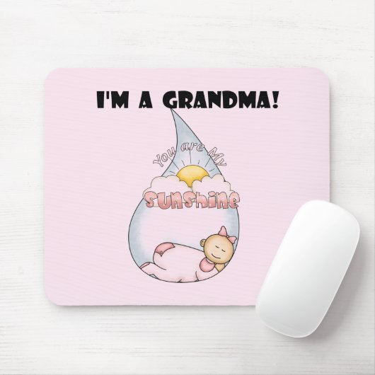 Oma's Sunshine - Meisje Tshirts en geschenken Muismat (Met muis)