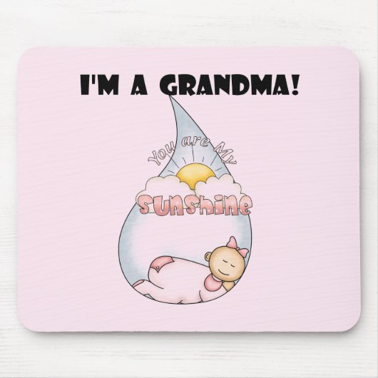 Oma's Sunshine - Meisje Tshirts en geschenken Muismat (Voorkant)