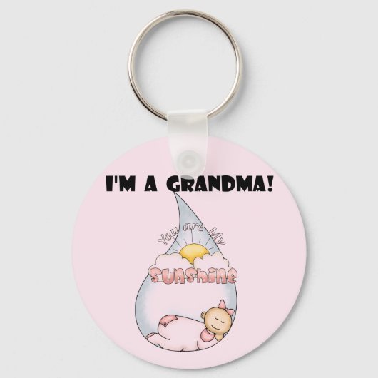 Oma's Sunshine - Meisje Tshirts en geschenken Sleutelhanger (Voorkant)