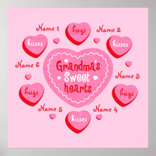 Oma's Sweethearts Gepersonaliseerd Poster