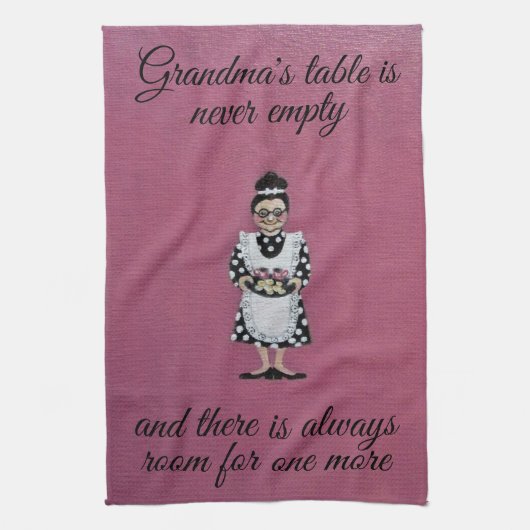 Oma's Tafel Keukendoek Theedoek (Verticaal)