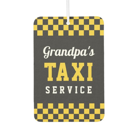 Oma's Taxi Service | Cute Grandfather Gift Luchtverfrisser (Voorkant)