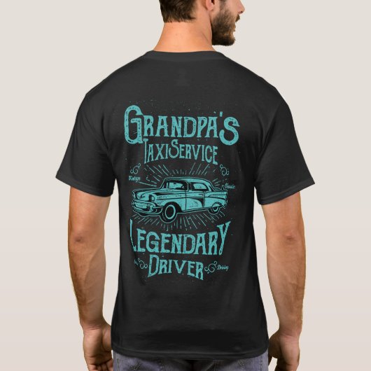 Oma's Taxi Service -  T-shirt (Achterkant)