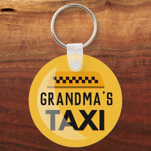 Oma's Taxi Sleutelhanger (Voorkant)