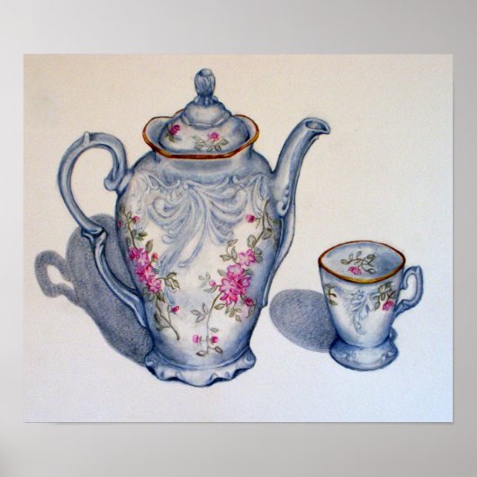 Oma's Tea CANVAS PRINT (Voorkant)