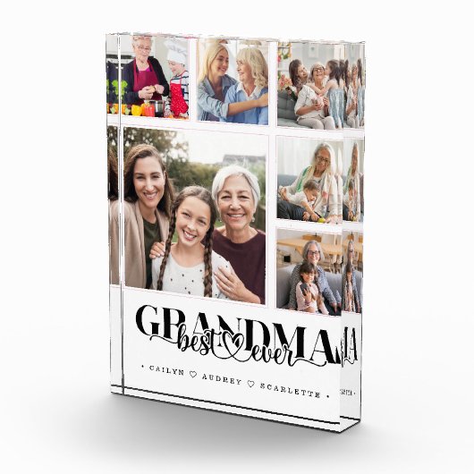 Oma's Team Moderne Collage Keepsake Fotoblokken (Rechts)