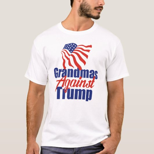 Oma's tegen politieke Trump T-shirt (Voorkant)