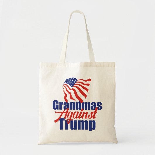 Oma's tegen politieke Trump Tote Bag (Voorkant)
