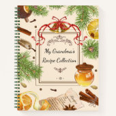 Oma's tijdloze kerstrecepten kookboek notitieboek (Voorkant)
